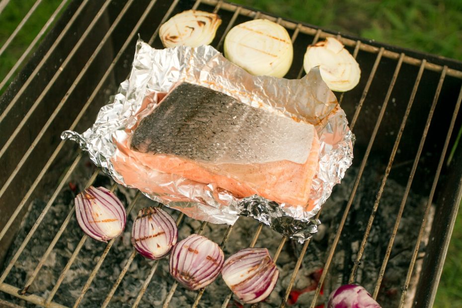 Salmon Charcoal Grilled